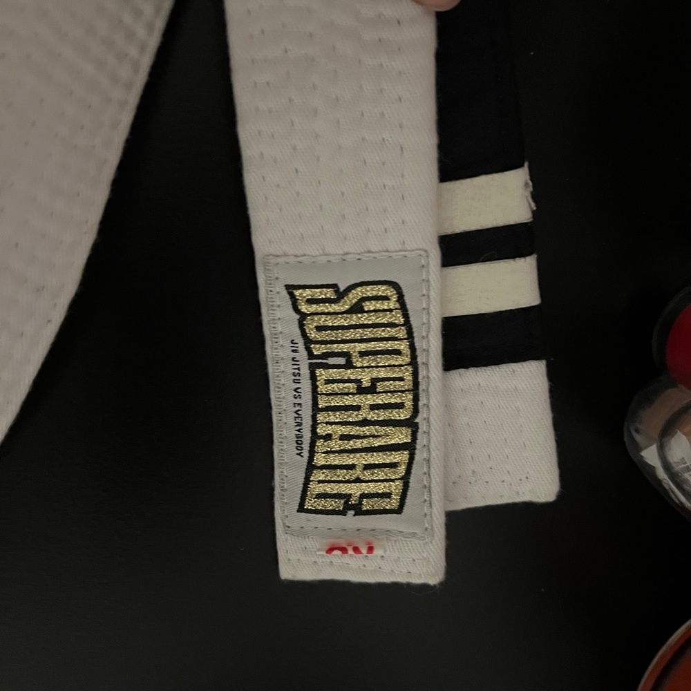 Superare White Belt (Jiu Jitsu) size A1 — UNISEX